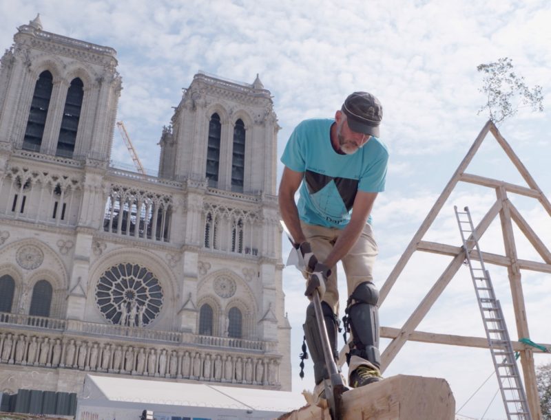La restitution de la ferme n°7 de Notre-Dame de Paris par l’association charpentiers sans frontières
