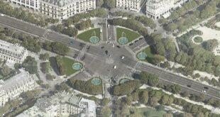6 fontaines lumineuses sur les Champs-Elysées un projet mené par les frères Bouroullec