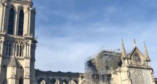 Les voûtes de Notre-Dame de Paris provisoirement abritées